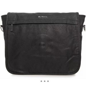 Ben Sherman faux leather messenger bag
